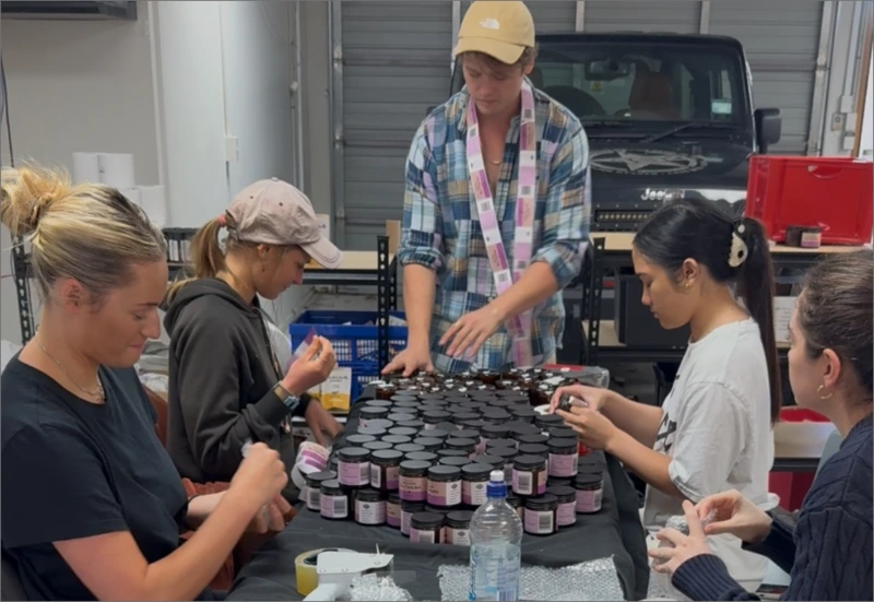 team making tallow