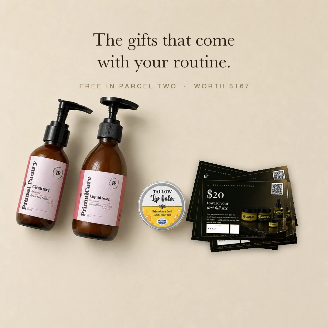 The joining gifts that come with the routine, laid out together