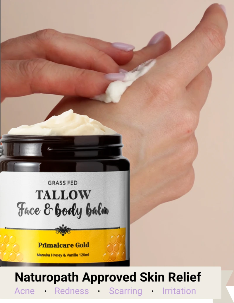 tallow honey balm for acne