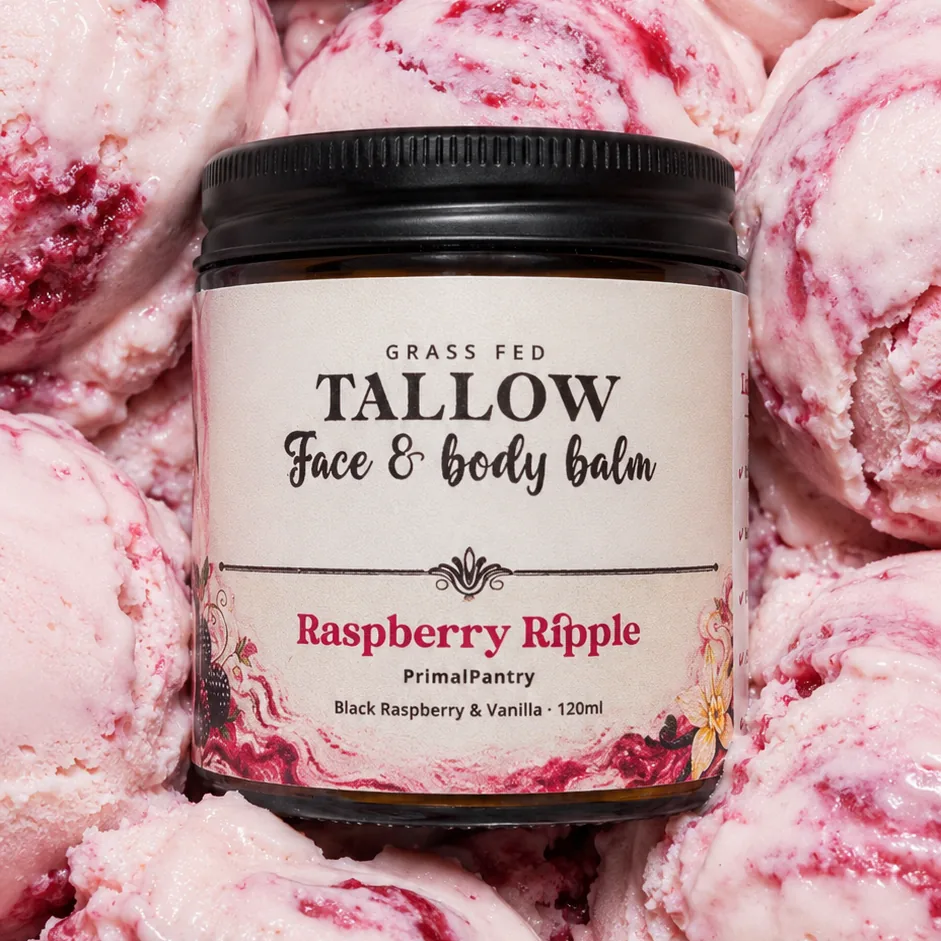 Raspberry Ripple — limited edition whipped tallow balm, black raspberry and vanilla
