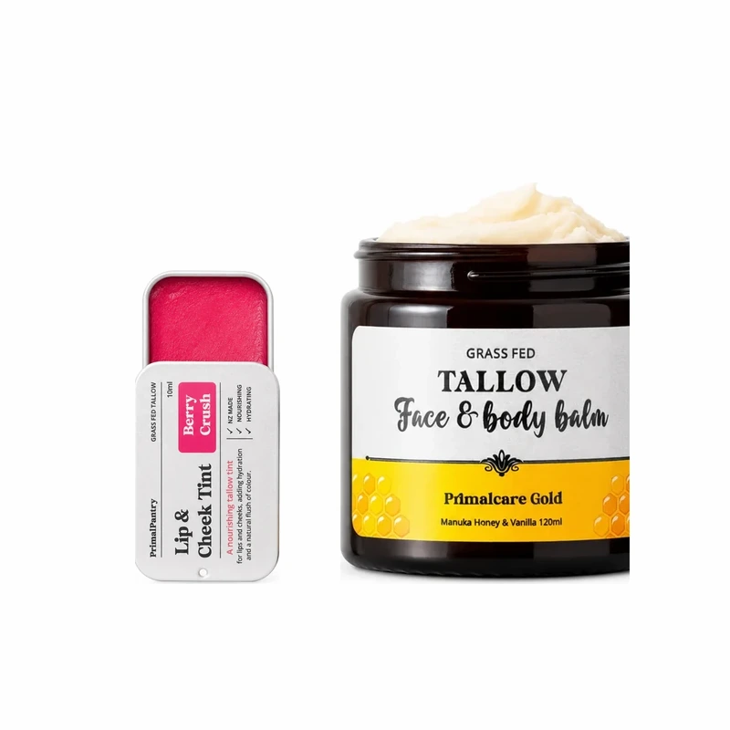 Lip & Cheek Tint with the Manuka Vanilla Honey Balm