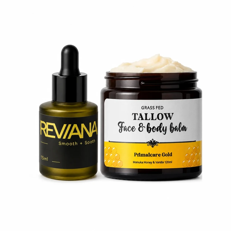 Reviana Serum with the Manuka Vanilla Honey Balm