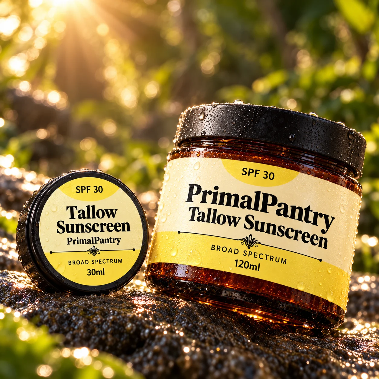 PrimalPantry SPF 30 sunscreen sizes